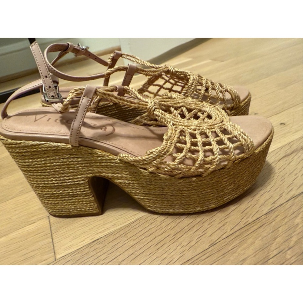 NEW! Anthropologie Vicenza Melissa Woven Platform Sandals - Picture 5 of 12